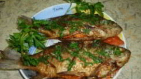 шустрый карась жареный в соусе