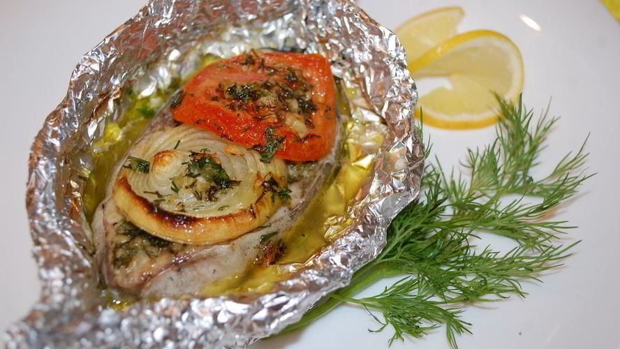 Рецепт сома, запеченного в фольге