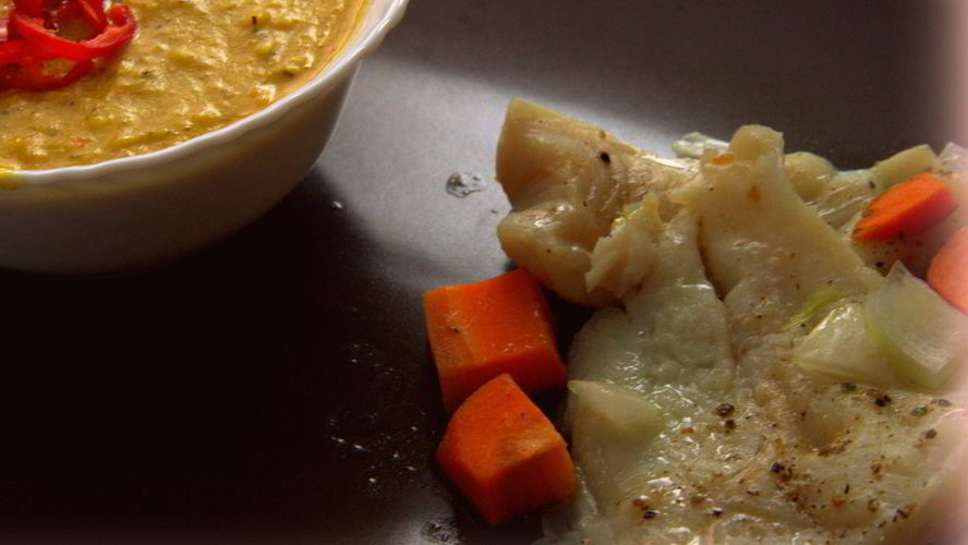 Рецепт запеченной рыбы с ароматом овощей