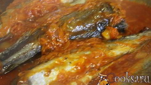 запеченный хек под маринадом