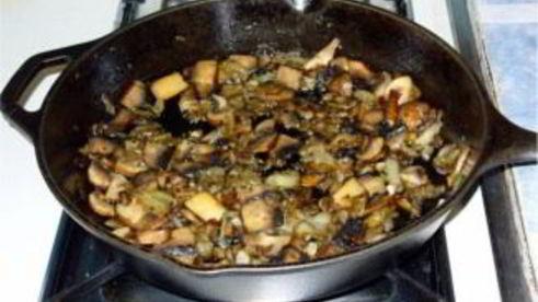 жареные моховики со сметаной