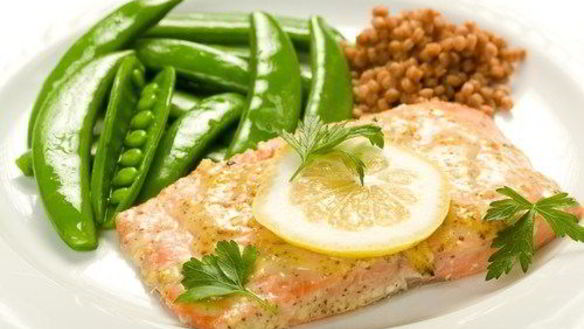 Рецепт Золотистого лосося в лимонной глазури