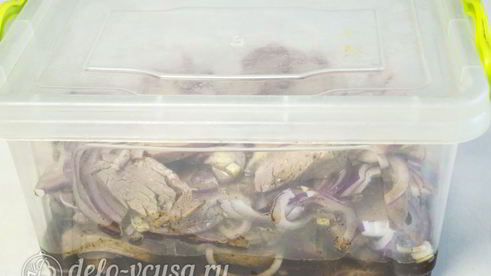 холодный шашлык из свинины