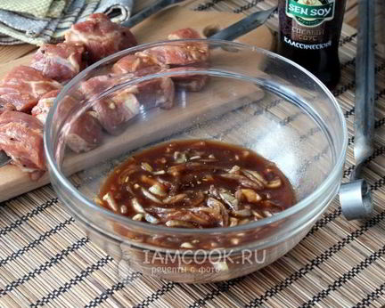 Маринад для шашлыка с соевым соусом