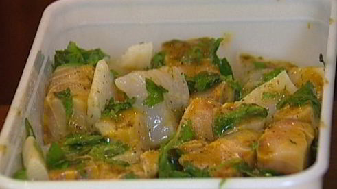 шашлычки из белой рыбы