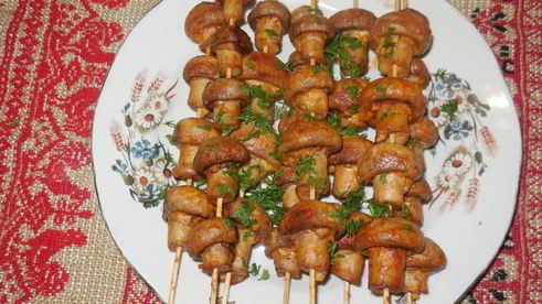 шашлык из грибов