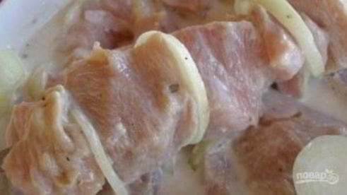 шашлык из индейки на кефире