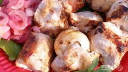 шашлык из индейки на кефире