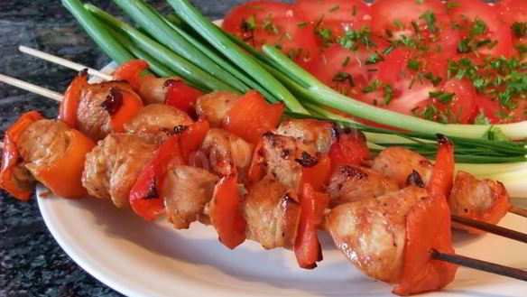 Рецепт Шашлыка из индейки в кефирном маринаде