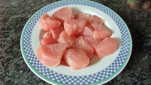 шашлык из индейки в кефирном маринаде