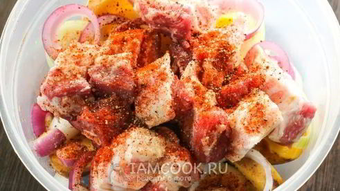 шашлык из картошки