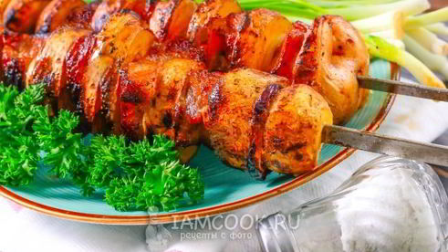 шашлык из картошки