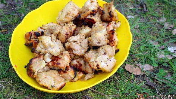 Рецепт Шашлыка из куриного филе, маринованного в сыворотке