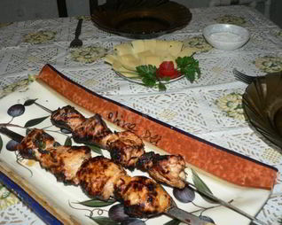Шашлык из куриной грудки
