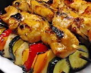 Шашлык из курицы с медом