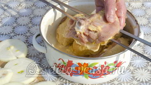 шашлык из курицы