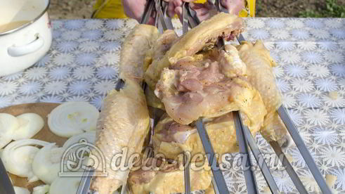 шашлык из курицы