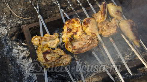 шашлык из курицы