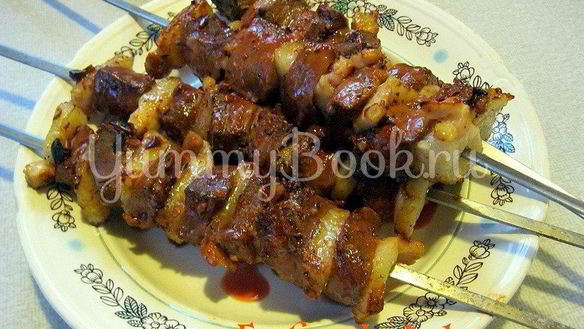 Рецепт Шашлыка из печени