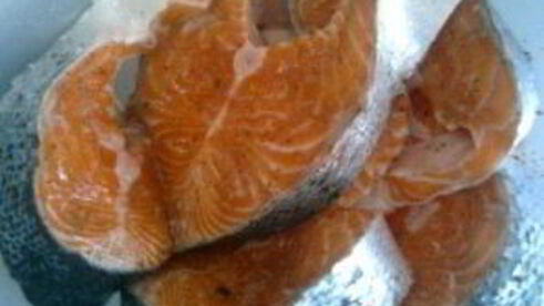 шашлык из рыбы на костре