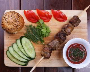 Шашлык из свинины классический с уксусом