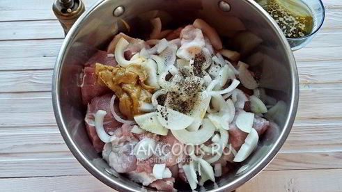 шашлык из свинины на пиве