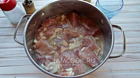 шашлык из свинины на пиве