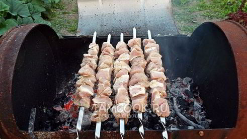 шашлык из свинины на пиве