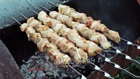 шашлык из свинины на пиве