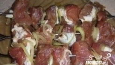 шашлык из свинины в аэрогриле