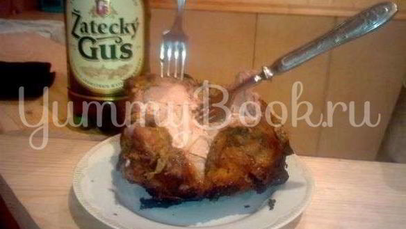 Рецепт Шашлыка кабанья нога в углях