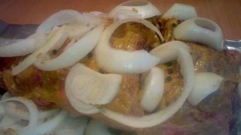 шашлык кабанья нога в углях