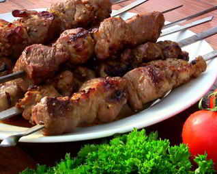 Шашлык на коньяке