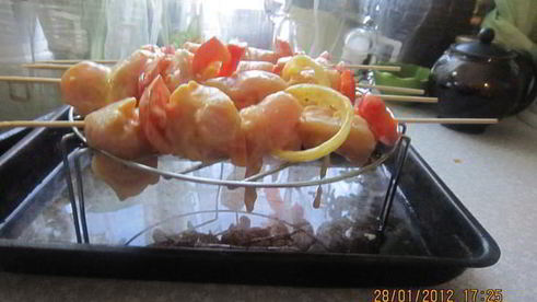 шашлык на шпажках в духовке
