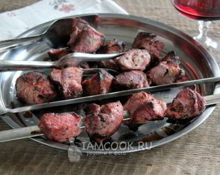 Шашлык на вине