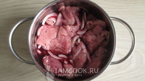 шашлык на вине