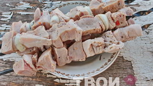 шашлык с уксусом