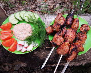 Шашлык в луковом маринаде