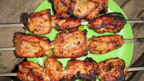 шашлык в луковом маринаде