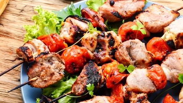 Рецепт Шашлыка в маринаде со свежими помидорами