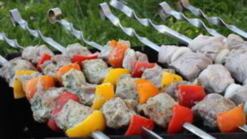 шашлык в мятно-йогуртовом маринаде