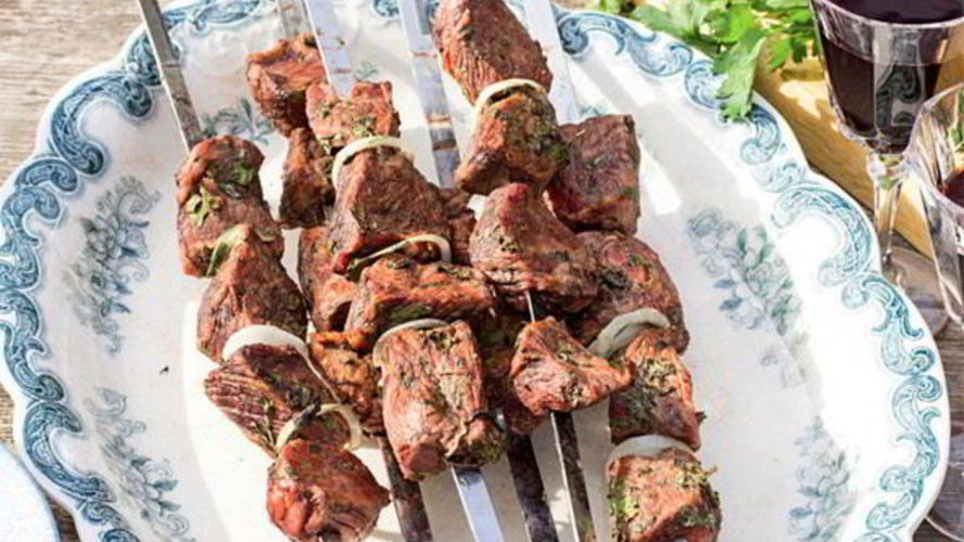 Рецепт шашлыка замаринованного с зеленью