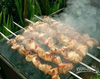 Свиной шашлык с уксусом