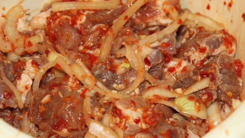 свиные шашлычки с копченой грудинкой