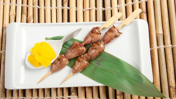 Рецепт Японского шашлыка с куриными сердечками