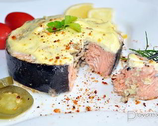 Фаршированные стейки горбуши