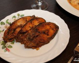 Стейк из горбуши в духовке