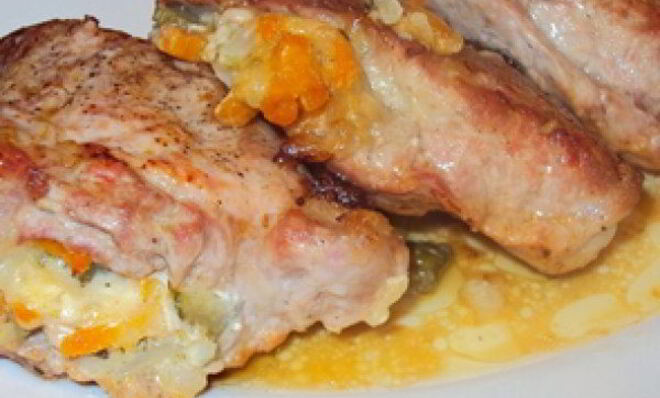 Стейк из индейки в мультиварке