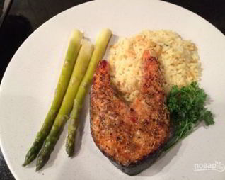 Стейки из семги в духовке