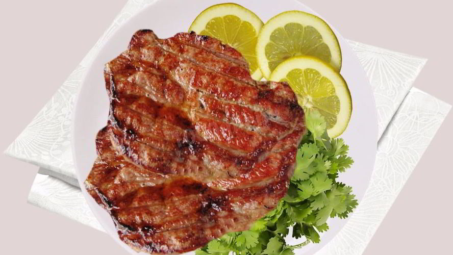 Рецепт свиного стейка в маринаде из кефира
